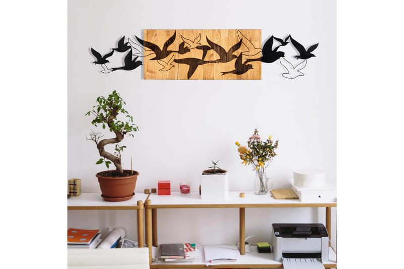 Albatros Väggdekor - Svart/Valnöt - Inredning - Väggdekor - Skylt - Plåtskyltar