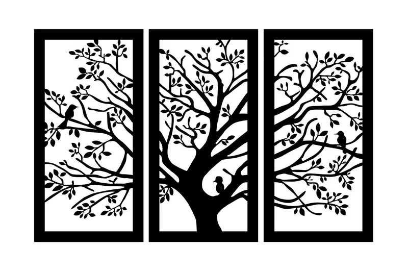 Arbol Väggdekor - Svart - Inredning - Väggdekor - Skylt - Plåtskyltar