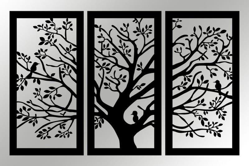 Arbol Väggdekor - Svart - Inredning - Väggdekor - Skylt - Plåtskyltar