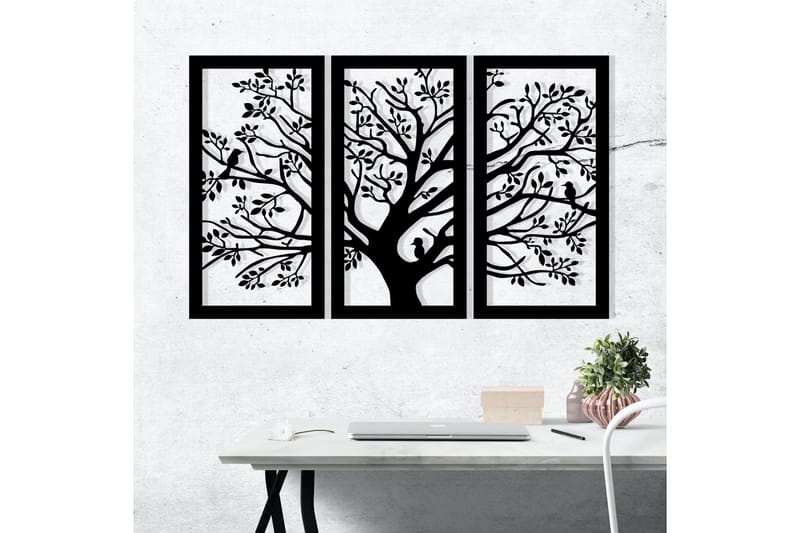 Arbol Väggdekor - Svart - Inredning - Väggdekor - Skylt - Plåtskyltar