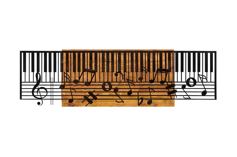 Arya Väggdekor, Svart/Valnöt