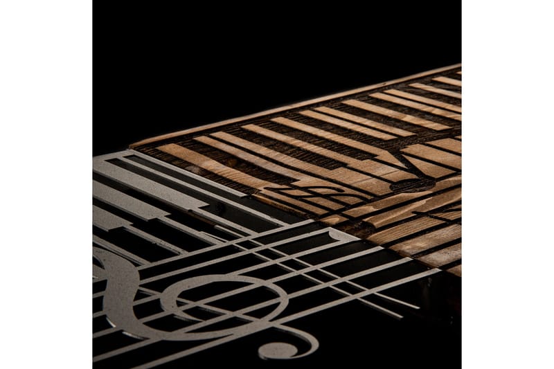 Arya Väggdekor - Svart/Valnöt - Inredning - Väggdekor - Skylt - Plåtskyltar