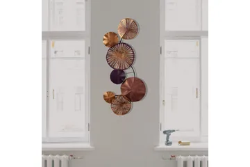 Astrid 2 Väggdekor - Lila/Guld - Inredning - Väggdekor - Skylt - Plåtskyltar