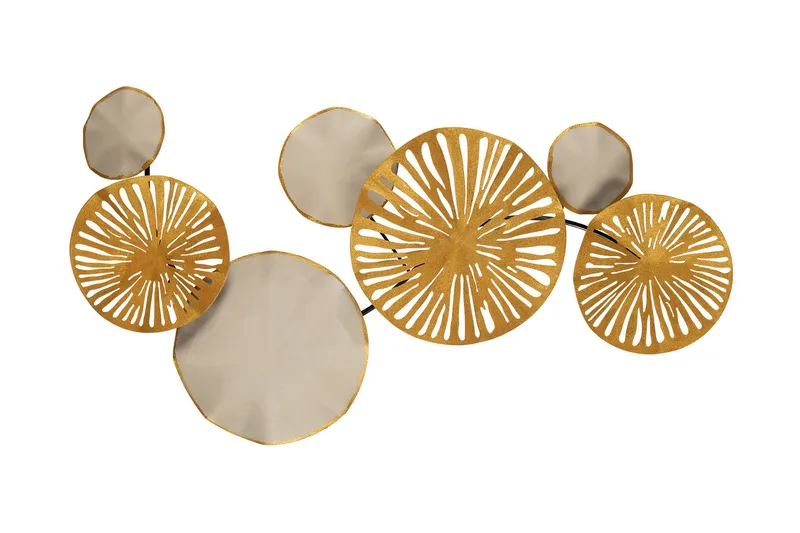 Astrid 3 Väggdekor - Guld/Flerfärgad - Inredning - Väggdekor - Skylt - Plåtskyltar