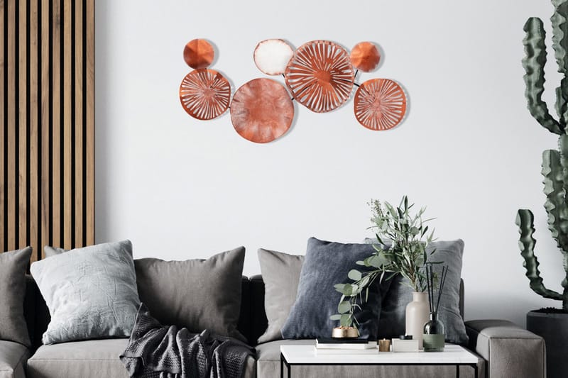 Astrid 4 Väggdekor - Orange - Inredning - Väggdekor - Skylt - Plåtskyltar