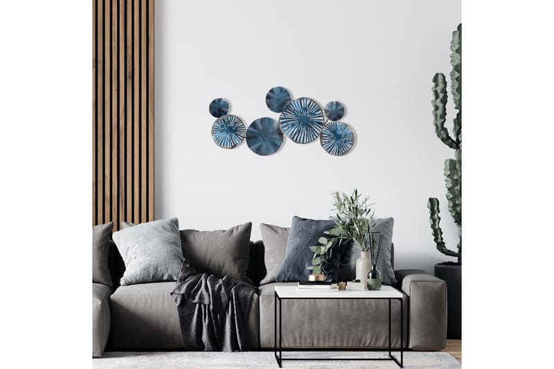 Astrid 5 Väggdekor - Blå - Inredning - Väggdekor - Skylt - Plåtskyltar