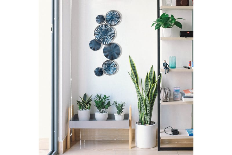 Astrid 5 Väggdekor - Blå - Inredning - Väggdekor - Skylt - Plåtskyltar