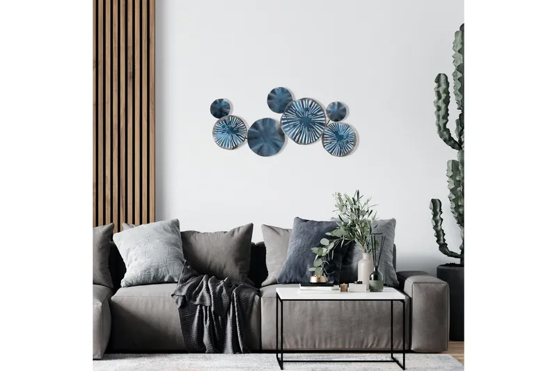 Astrid 5 Väggdekor - Blå - Inredning - Väggdekor - Skylt - Plåtskyltar