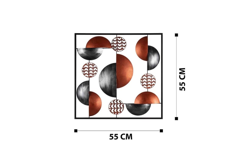 Aurora 4 Väggdekor - Röd - Inredning - Väggdekor - Skylt - Plåtskyltar