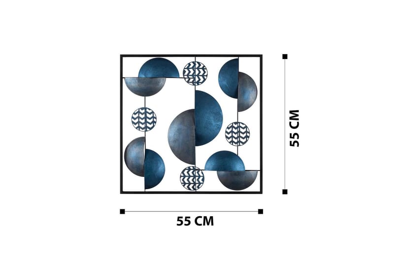 Aurora 5 Väggdekor - Blå - Inredning - Väggdekor - Skylt - Plåtskyltar