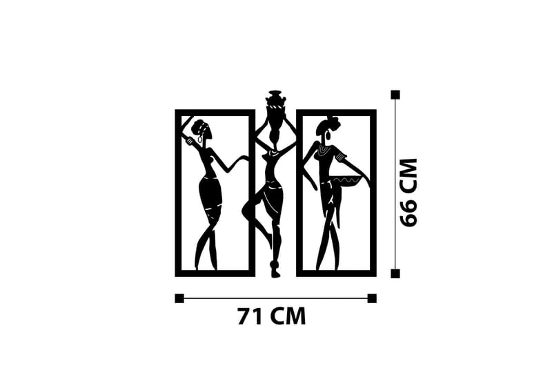 Aurora Väggdekor - Svart - Inredning - Väggdekor - Skylt - Plåtskyltar