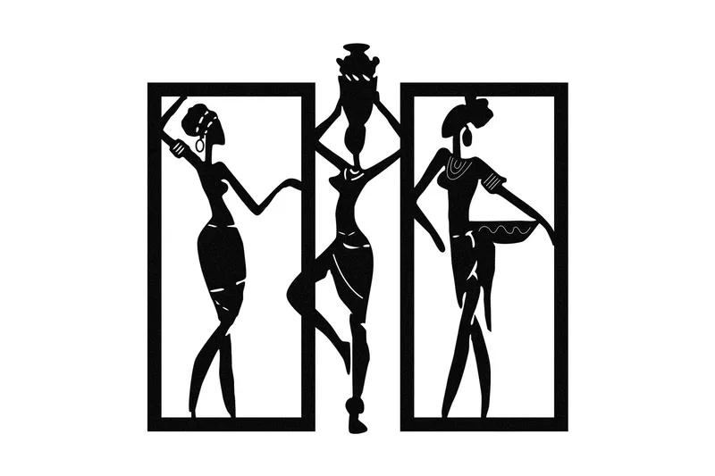 Aurora Väggdekor, Svart