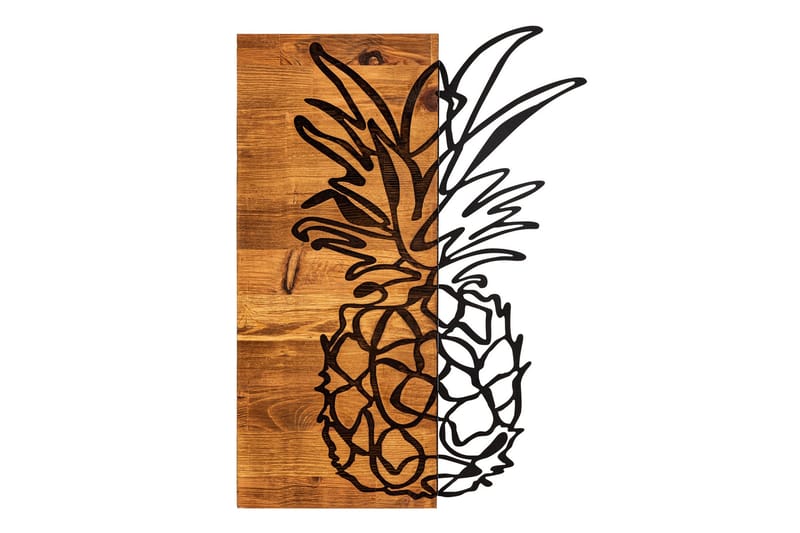 Bahama Väggdekor, Svart/Valnöt