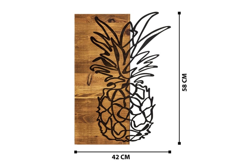 Bahama Väggdekor - Svart/Valnöt - Inredning - Väggdekor - Skylt - Plåtskyltar