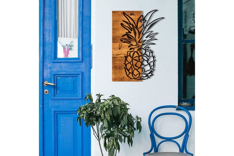 Bahama Väggdekor - Svart/Valnöt - Inredning - Väggdekor - Skylt - Plåtskyltar