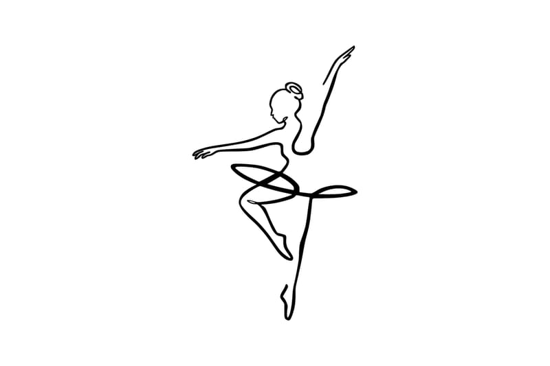 Ballerina 1 Väggdekor - Svart - Inredning - Väggdekor - Skylt - Plåtskyltar