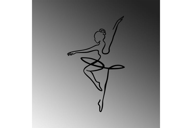Ballerina 1 Väggdekor - Svart - Inredning - Väggdekor - Skylt - Plåtskyltar