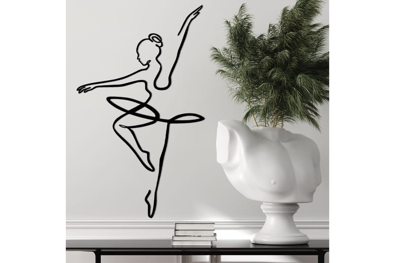 Ballerina 1 Väggdekor - Svart - Inredning - Väggdekor - Skylt - Plåtskyltar