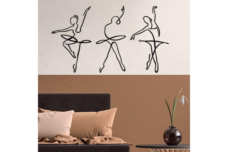 Ballerina 1 Väggdekor - Svart - Inredning - Väggdekor - Skylt - Plåtskyltar