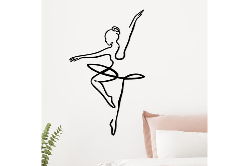 Ballerina 1 Väggdekor - Svart - Inredning - Väggdekor - Skylt - Plåtskyltar