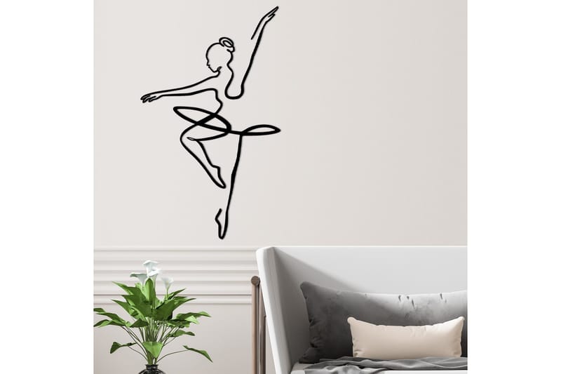 Ballerina 1 Väggdekor - Svart - Inredning - Väggdekor - Skylt - Plåtskyltar