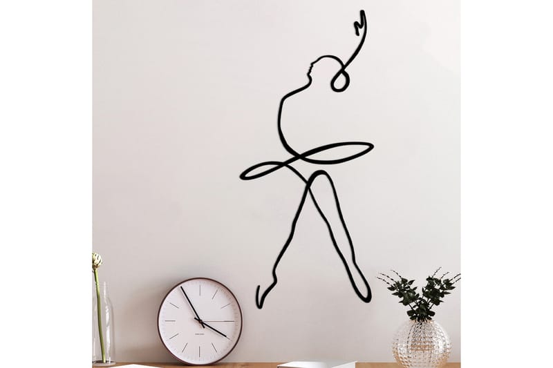 Ballerina 2 Väggdekor - Svart - Inredning - Väggdekor - Skylt - Plåtskyltar