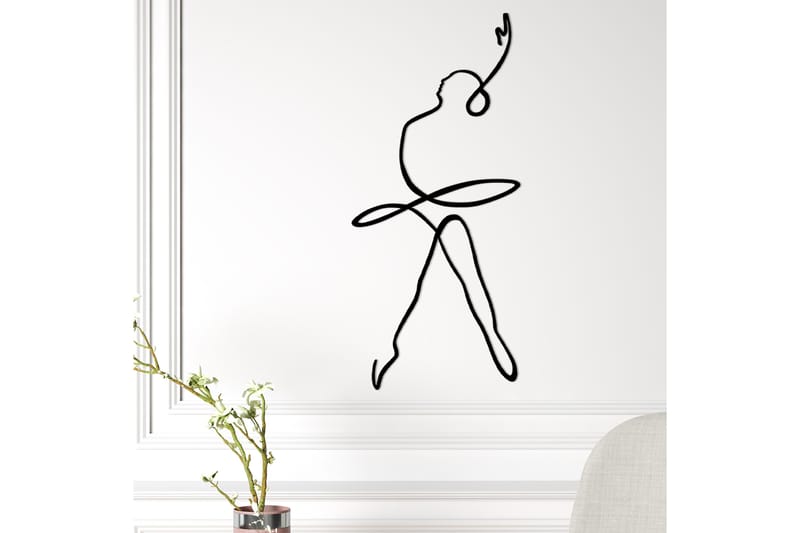 Ballerina 2 Väggdekor - Svart - Inredning - Väggdekor - Skylt - Plåtskyltar