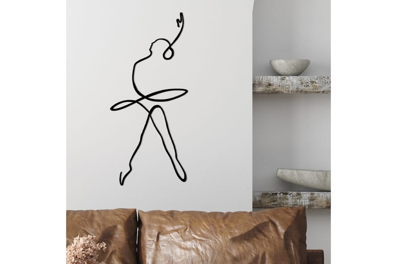 Ballerina 2 Väggdekor - Svart - Inredning - Väggdekor - Skylt - Plåtskyltar