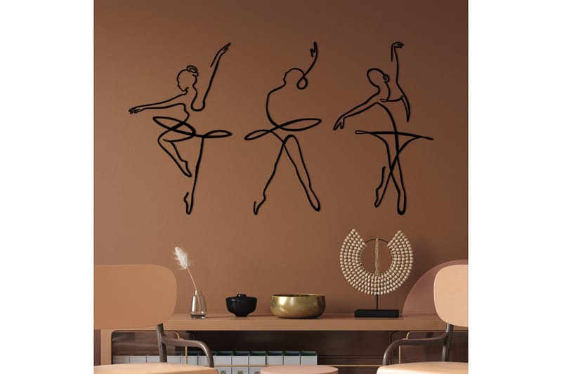 Ballerina 2 Väggdekor - Svart - Inredning - Väggdekor - Skylt - Plåtskyltar