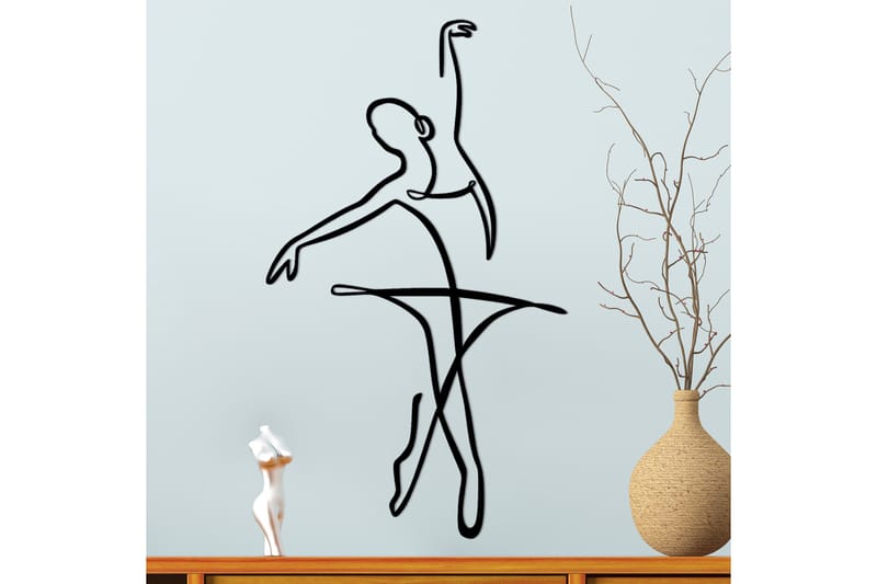 Ballerina 3 Väggdekor - Svart - Inredning - Väggdekor - Skylt - Plåtskyltar