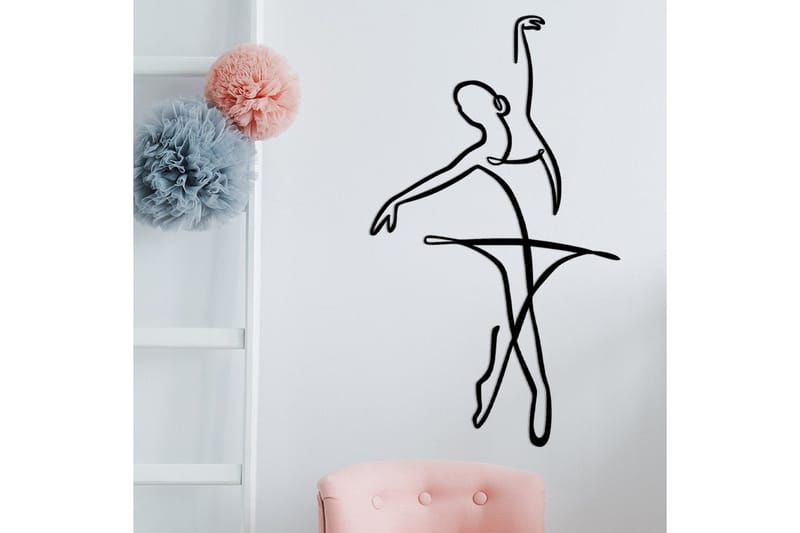 Ballerina 3 Väggdekor - Svart - Inredning - Väggdekor - Skylt - Plåtskyltar