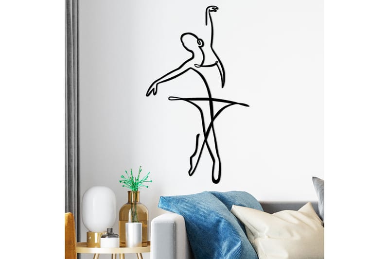 Ballerina 3 Väggdekor - Svart - Inredning - Väggdekor - Skylt - Plåtskyltar