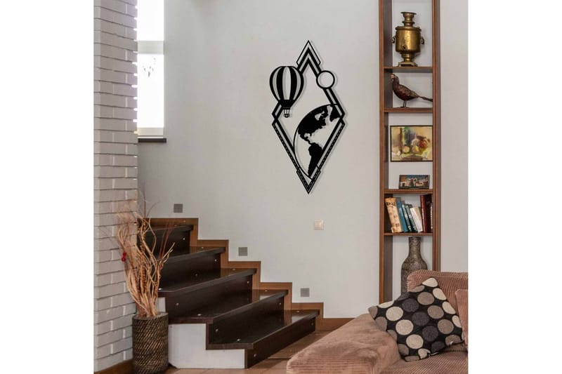 Balloon Väggdekor - Svart - Inredning - Väggdekor - Skylt - Plåtskyltar