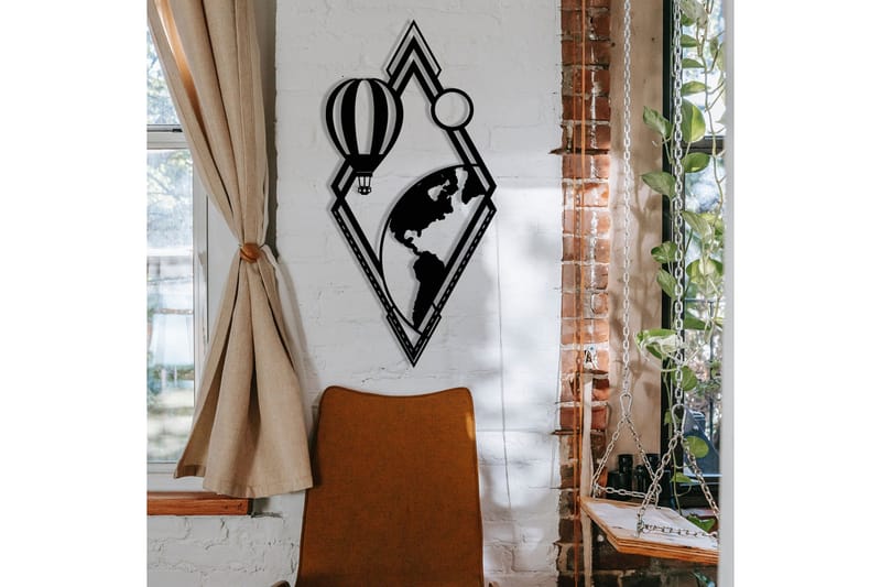 Balloon Väggdekor - Svart - Inredning - Väggdekor - Skylt - Plåtskyltar