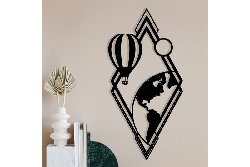 Balloon Väggdekor - Svart - Inredning - Väggdekor - Skylt - Plåtskyltar