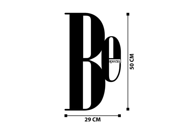Be Special Väggdekor - Svart - Inredning - Väggdekor - Skylt - Plåtskyltar