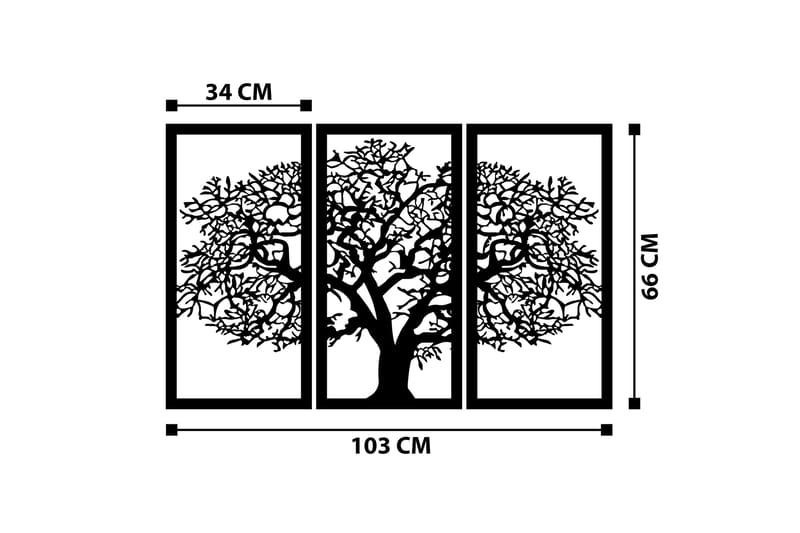 Berceste 2 Väggdekor - Svart - Inredning - Väggdekor - Skylt - Plåtskyltar
