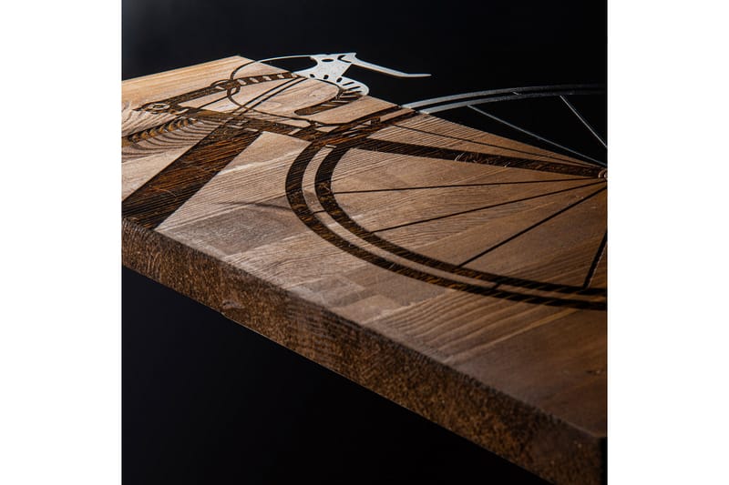 Bicycle Väggdekor - Svart/Valnöt - Inredning - Väggdekor - Skylt - Plåtskyltar