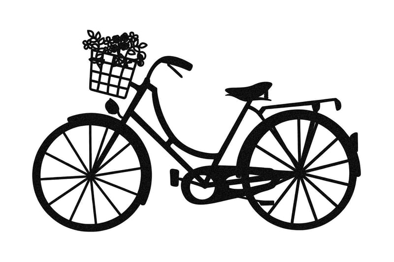 Bike Väggdekor, Svart