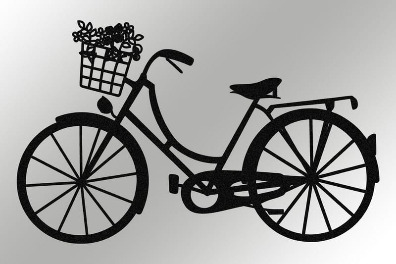 Bike Väggdekor - Svart - Inredning - Väggdekor - Skylt - Plåtskyltar