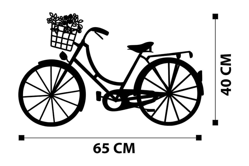 Bike Väggdekor - Svart - Inredning - Väggdekor - Skylt - Plåtskyltar