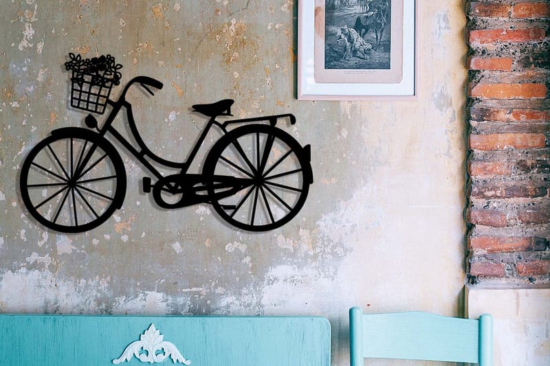 Bike Väggdekor - Svart - Inredning - Väggdekor - Skylt - Plåtskyltar