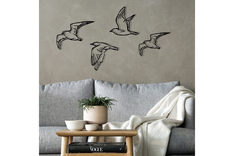 Birds Väggdekor - Svart - Inredning - Väggdekor - Skylt - Plåtskyltar