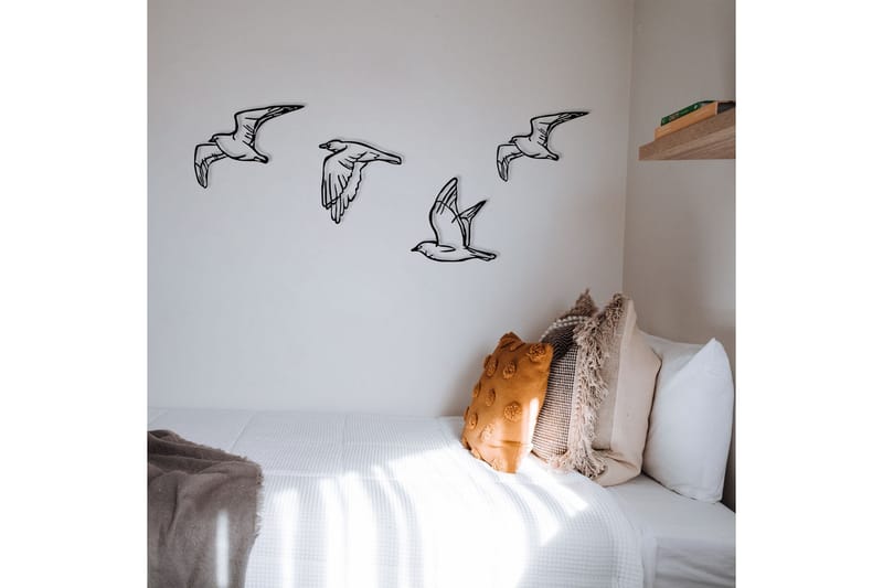 Birds Väggdekor - Svart - Inredning - Väggdekor - Skylt - Plåtskyltar
