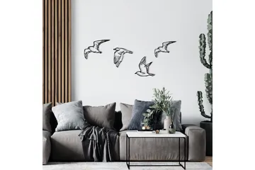 Birds Väggdekor - Svart - Inredning - Väggdekor - Skylt - Plåtskyltar
