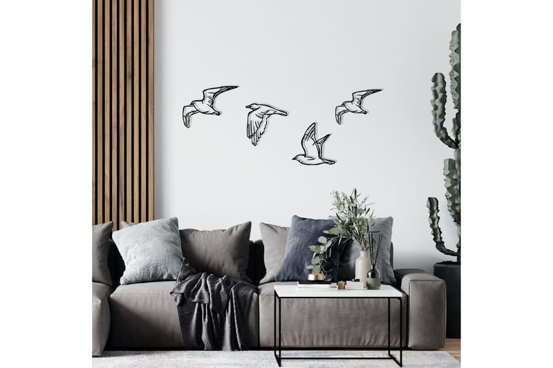 Birds Väggdekor - Svart - Inredning - Väggdekor - Skylt - Plåtskyltar
