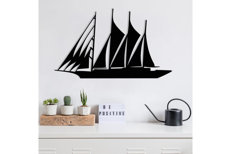 Boat Väggdekor - Svart - Inredning - Väggdekor - Skylt - Plåtskyltar