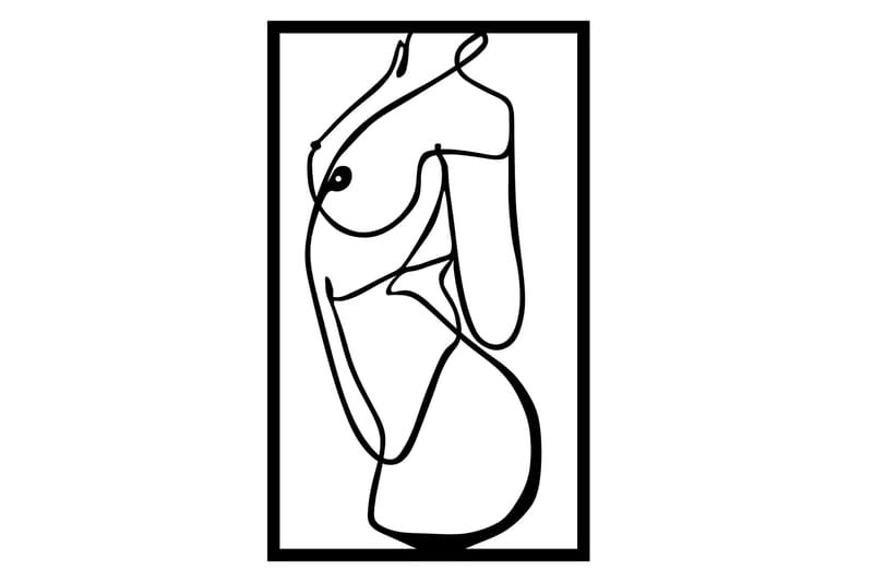 Body 4 Väggdekor - Svart - Inredning - Väggdekor - Skylt - Plåtskyltar