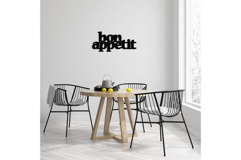 Bon Appetit 2 Väggdekor - Svart - Inredning - Väggdekor - Skylt - Plåtskyltar