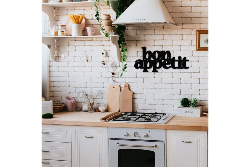 Bon Appetit 2 Väggdekor - Svart - Inredning - Väggdekor - Skylt - Plåtskyltar